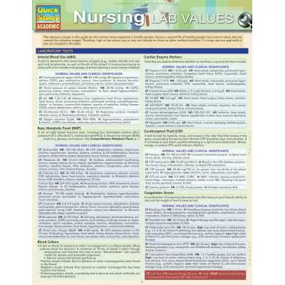 NURSING LAB VALUES - New (SKU: 17590013)