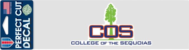 College of the Sequoias 3'' x 10'' Perfect Cut Decal