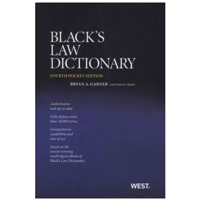 Black's Law Dictionary: Pocket Ed
