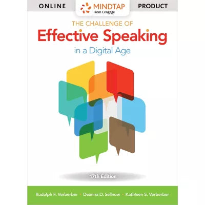 MindTap Speech, 1 term (6 months) Instant Access for Verderber/Verderber/Sellnow's The Challenge of Effective Speaking in a Digital Age