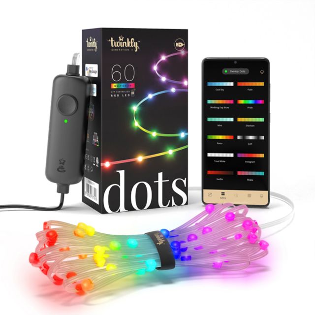 TW DOTS LED Strng 10F 60Ct Blk